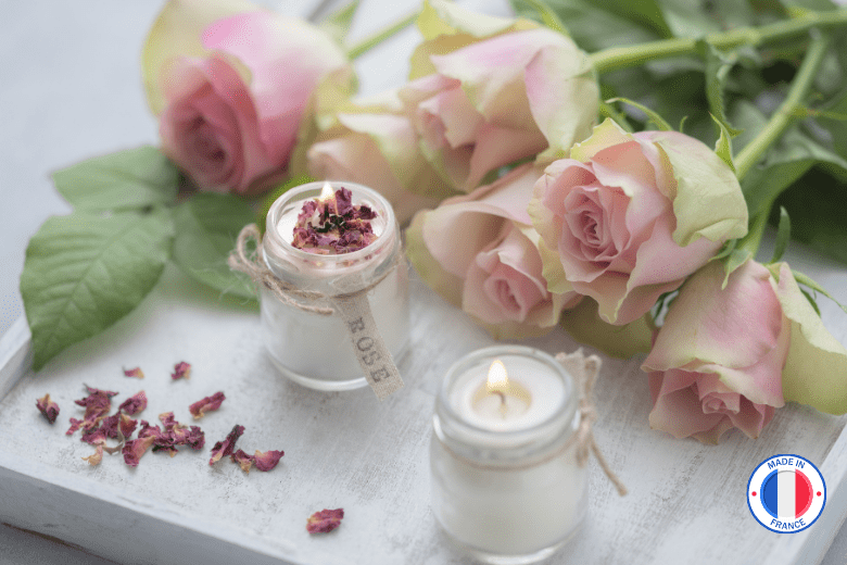 Parfum sans CMR senteur "Rose" pour Bougies | L'instant Bougies