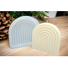 Moule silicone arc en ciel grand modèle pour bougies moulées