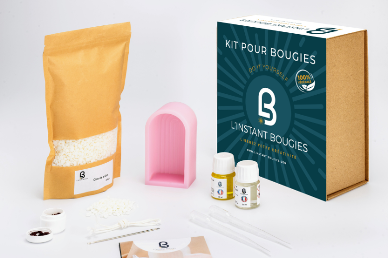 Cadeau DIY : Kit Bougies Parfumées Arc-en-ciel| L'instant Bougies