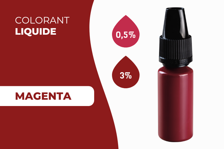 Colorant Liquide Rouge Magenta pour Bougies et Fondants