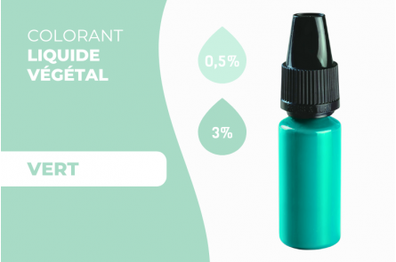 Colorant végétal liquide vert