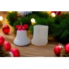 Moule silicone bougie cloche de Noel