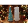 Moule sapin de Noel originale avec ses formes arrondies pour la fabrication de bougies.