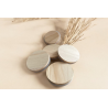 Couvercle en bois - diamètre 7cm pour contenants à bougies