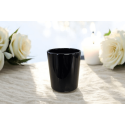 Verre noir brillant 200ML pour la fabrication de bougies parfumées.