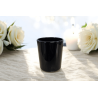 Verre noir brillant 200ML pour la fabrication de bougies parfumées.