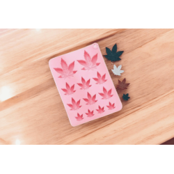 Moule En Silicone Bougeoir Feuilles D'érable - 12x10,8x2,3 Cm - Déco Automne Et Thanksgiving - DIY Créatif
