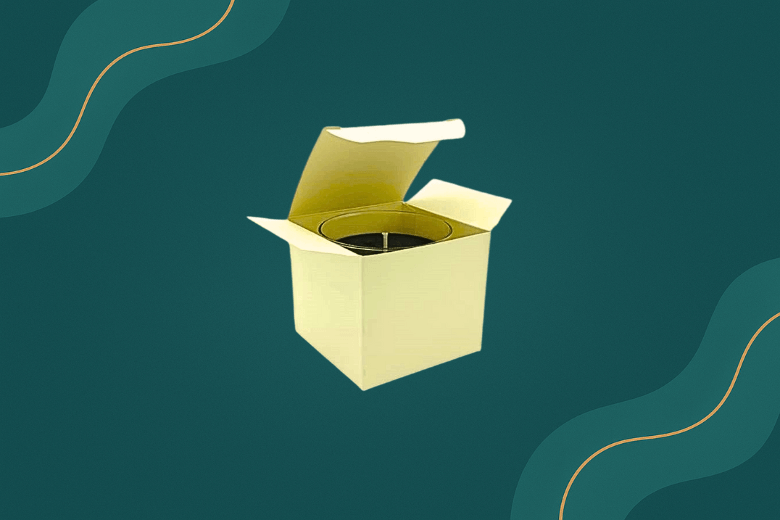 Boîte carrée pour emballer vos bougies parfumées et colorées