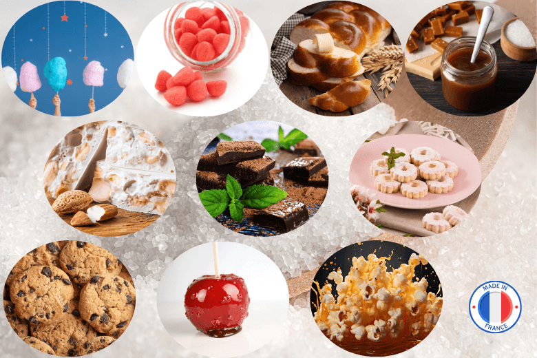 Pack de 10 parfums Gourmandises pour la création de bougies et fondants parfumés