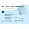 Cire de Palme Cristallisée pour Bougies Moulées | L'instant Bougies