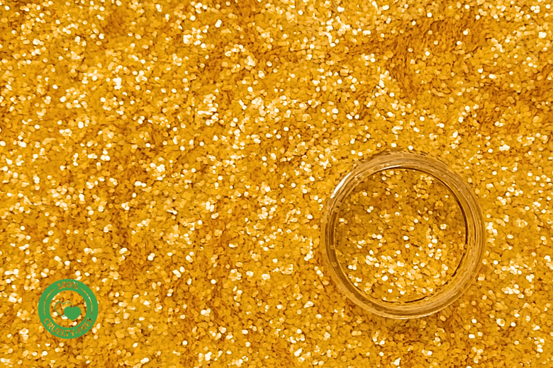 Paillettes Biodégradables pour Bougies de couleur Or
