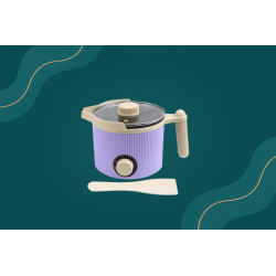 Fondoir à cire électrique violet 1,5L pour bougies et fondants parfumés