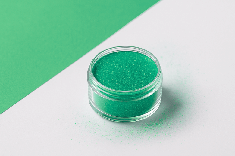 Poudre de Mica Emeraude pour la fabrication de Fondants parfumés