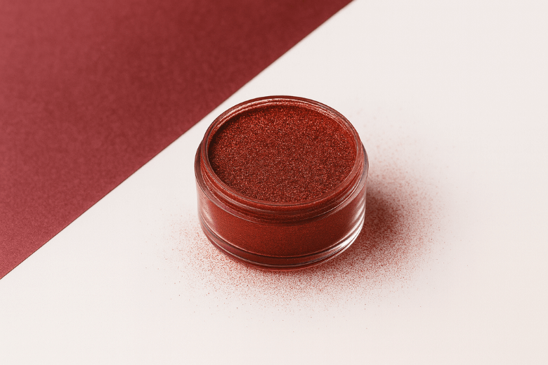 Poudre de Mica marron cuivré pour la fabrication de Fondants parfumés