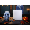 Moule en silicone tête de mort pour des bougies à Halloween