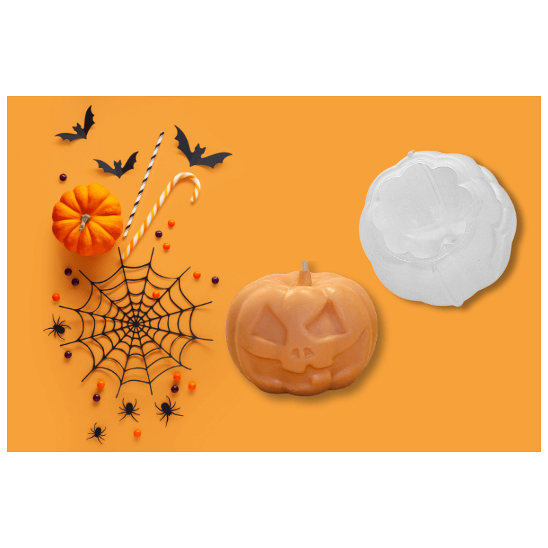 Moules 3d Bougies 2 Moules à Bougies Citrouille En Silicone - 3D Halloween - Pour Bougies Parfumées & Savons - DIY Déco Festive Moule Halloween DIY