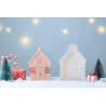 Moule bougie ma petite maison de Noël pour des bougies uniques