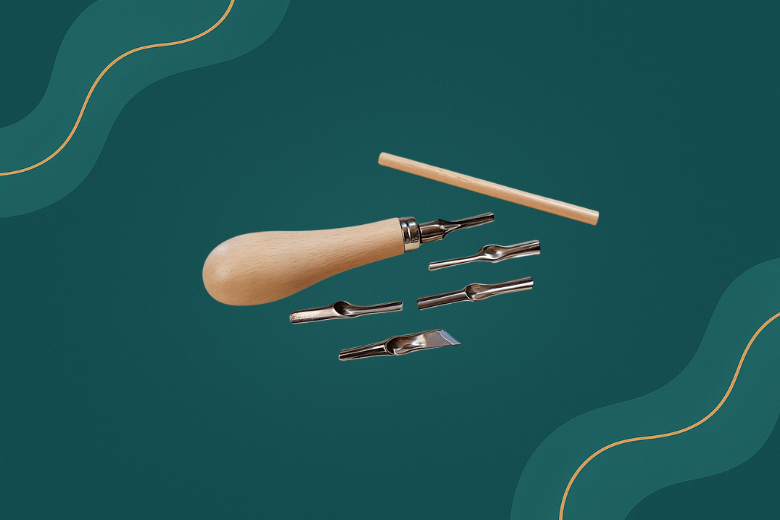 Set de Sculpture pour Bougies – 5 Pointes Précises & Manche Bois