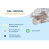 Gel cristal pour la fabrication de bougies artisanales en gel, avec possibilité de parfumer