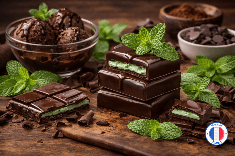 Parfum pour Bougies et Fondants odeur "Menthe Chocolat" | L'instant Bougies