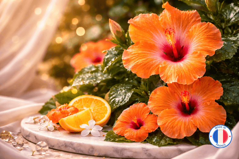 Parfum de Grasse pour bougies et fondants parfumés - Senteur Hibiscus