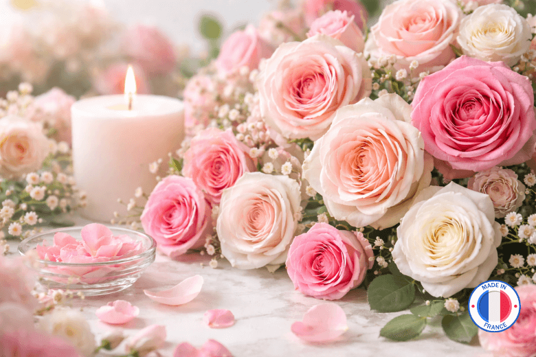 Parfum sans CMR senteur "Rose" pour Bougies | L'instant Bougies