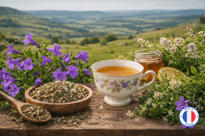 Parfum de Grasse sans CMR senteur Thé d'Aubrac pour la création de bougies