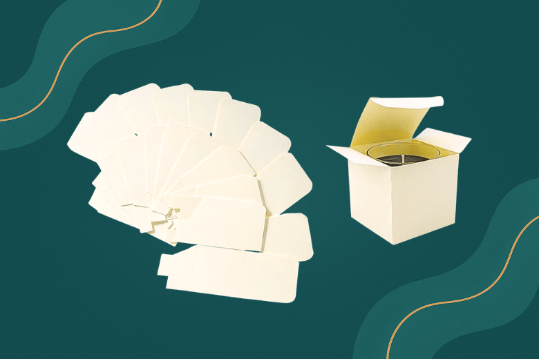 Boîtes écrues 9cmx9cmx9cm pour bougie - Emballage à monter