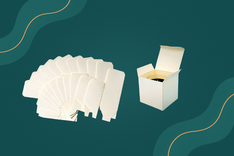 Boîtes écrues 8cmx8cmxH8cm pour bougie - Emballage à monter