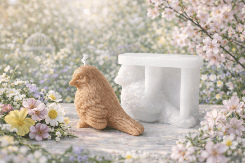 Moule bougie oiseau pour apporter de la douceur à vos créations