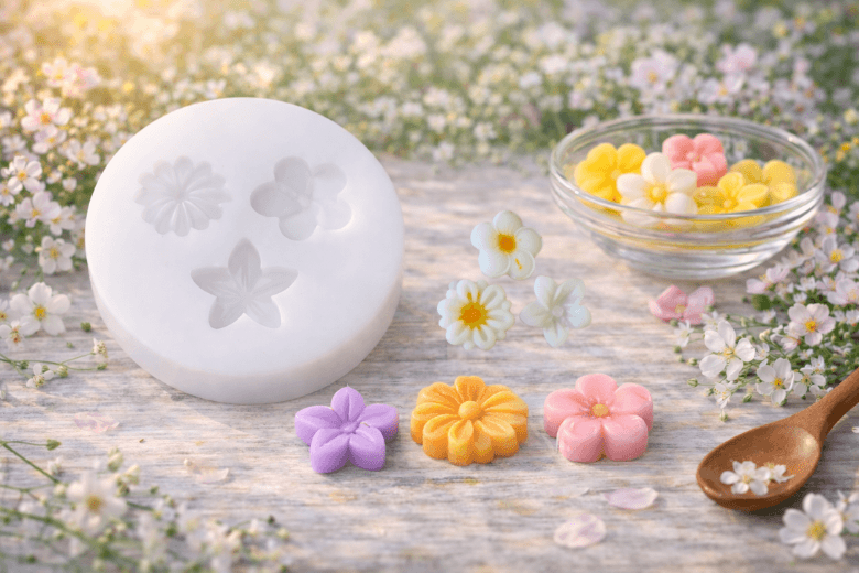 Moule petites fleurs pour des décorations parfumées élégantes
