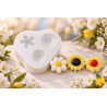 Moule en silicone 3 fleurs décoratives pour sublimer vos bougies artisanales