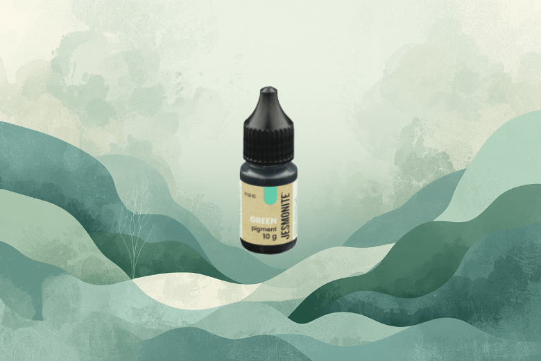 Pigment vert liquide Jesmonite : colorant concentré