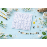 Moule silicone chiffres et lettres pour Jesmonite