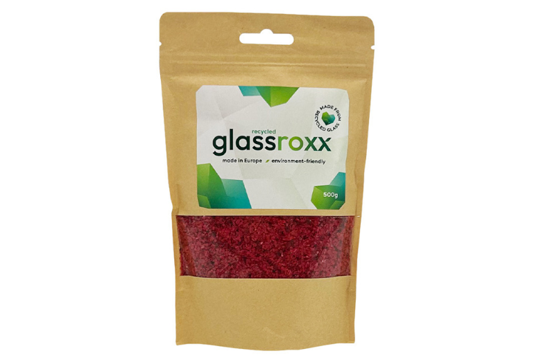 Glassroxx Rouge pour Jesmonite : granulés de verre recyclé