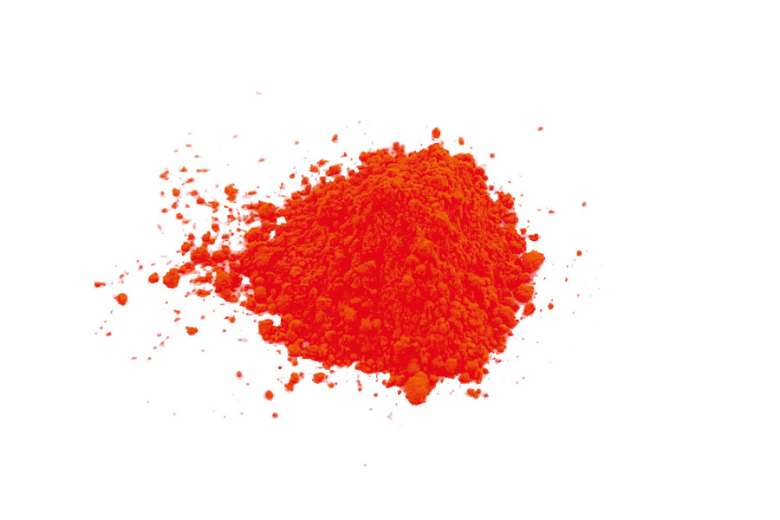 Pigment fluo Orange en poudre pour Jesmonite