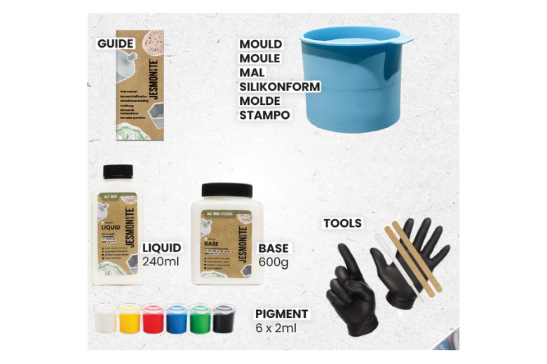 Kit Jesmonite AC100 - Pot rond