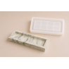 Moule silicone récipient rectangulaire pour Jesmonite