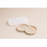 Moule silicone coupelle double pour Jesmonite