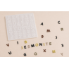 Moule silicone chiffres et lettres pour Jesmonite