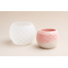 Moule silicone pot à bougie écailles de poisson Jesmonite