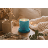 Moule silicone pot à bougie avec socle Jesmonite