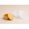 Moule silicone pot rond bas lisse avec couvercle Jesmonite