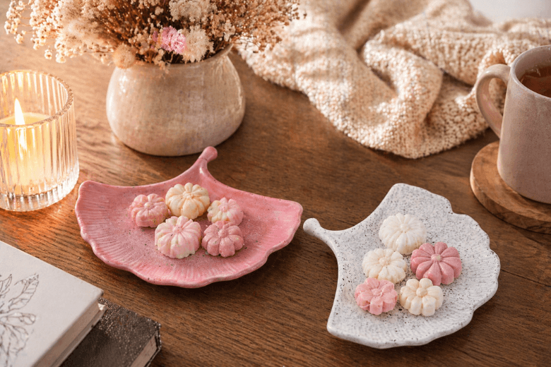 Moule silicone coupelle éventail pour Jesmonite