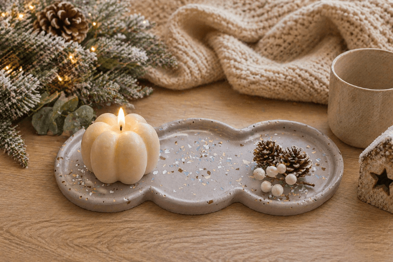 Moule silicone coupelle triple pour Jesmonite