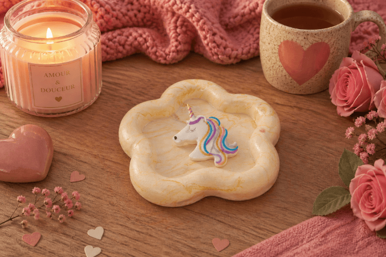Moule silicone coupelle fleur pour Jesmonite