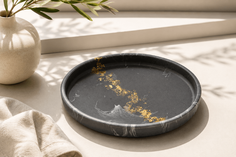 Moule silicone pot à bougie avec couvercle pour Jesmonite