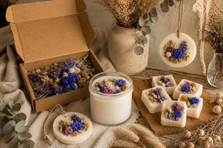 Fleurs séchées Champêtres bio pour bougies & créations DIY