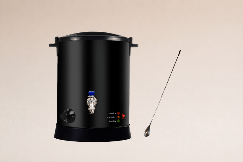 Fondoir à cire électrique noir 8L pour Bougies et fondants parfumés