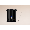 Fondoir à cire électrique noir 8L pour Bougies et fondants parfumés